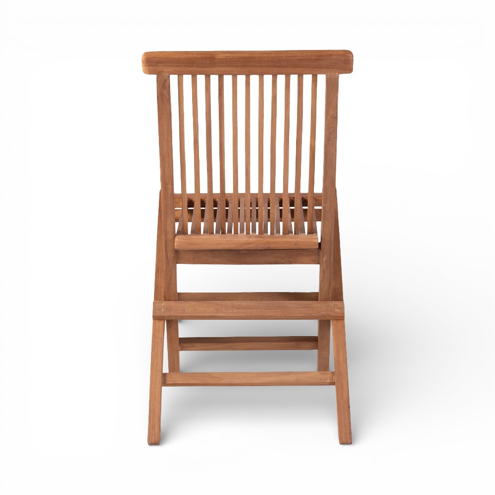 Marjory Teak Folding Chair - Image 6