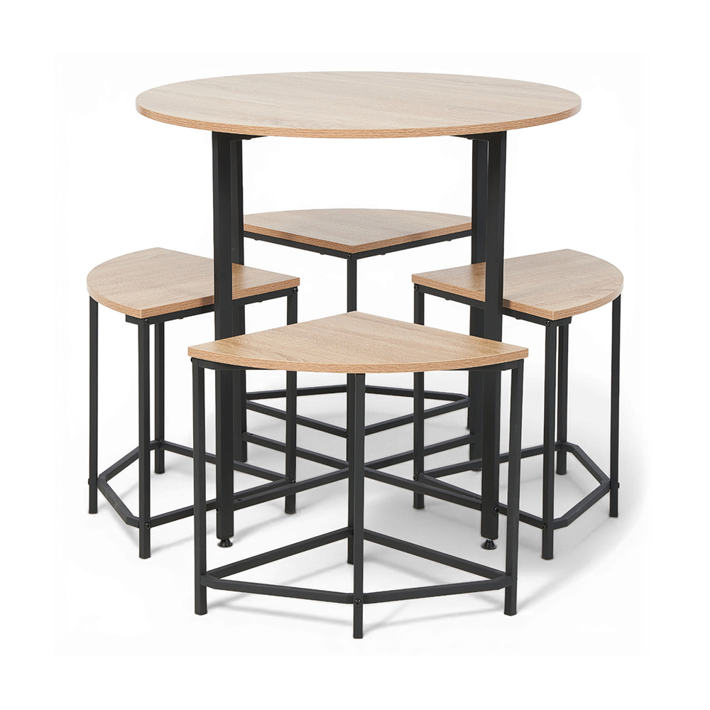 Melvyn Round Dining Set (4 Seater) - Image 3