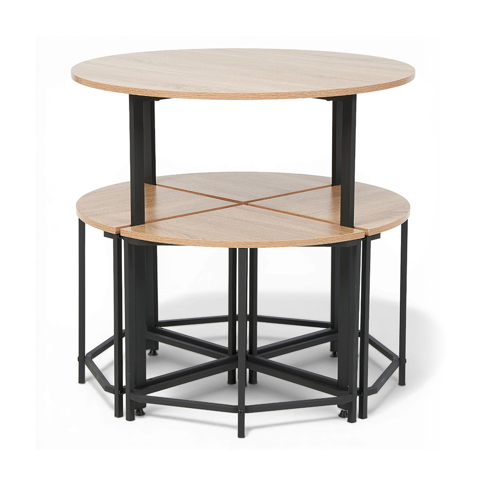 Melvyn Round Dining Set (4 Seater) - Image 4