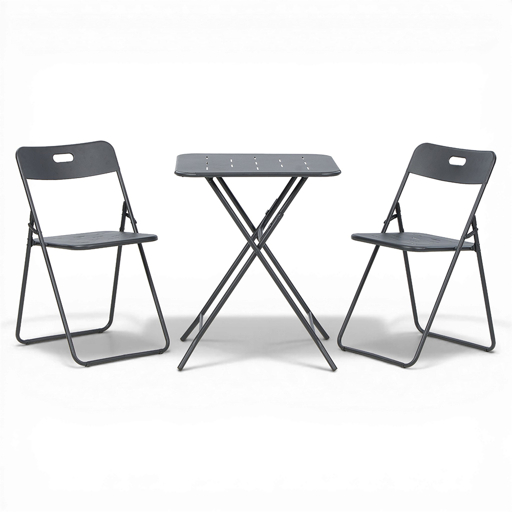 Beltran Folding Table and Chair Set (2 Seater) - Image 3
