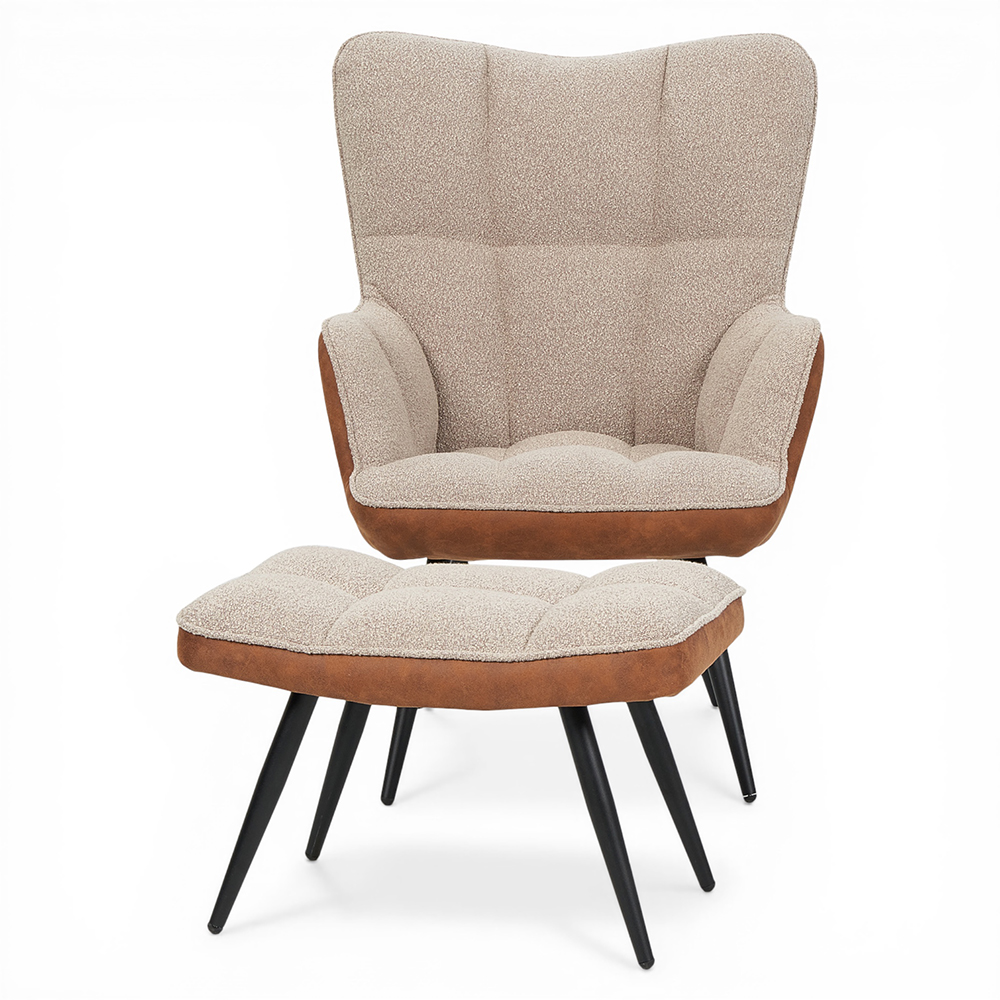 Clifton Lounge Chair with Ottoman - Image 2