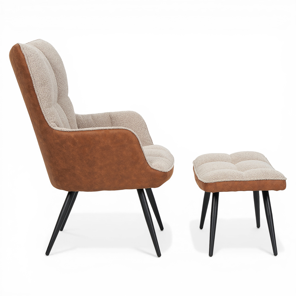Clifton Lounge Chair with Ottoman - Image 7