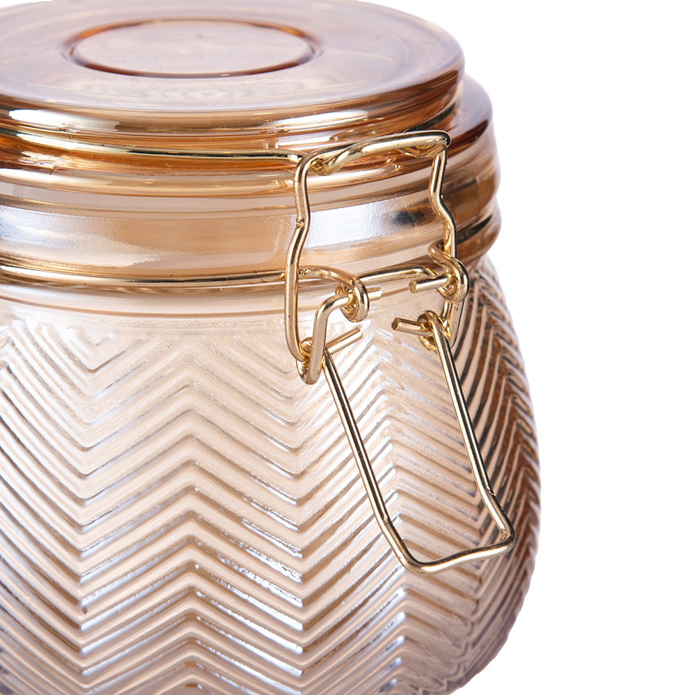 Glass Jar with Lid (H10.3cm) - Image 6
