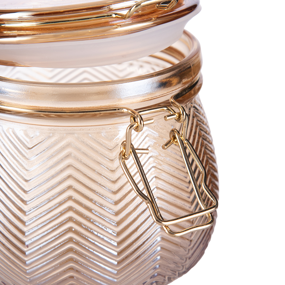 Glass Jar with Lid (H10.3cm) - Image 7