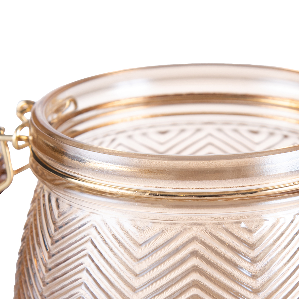Glass Jar with Lid (H10.3cm) - Image 9