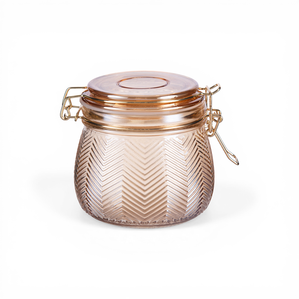 Glass Jar with Lid (H10.3cm) - Image 3