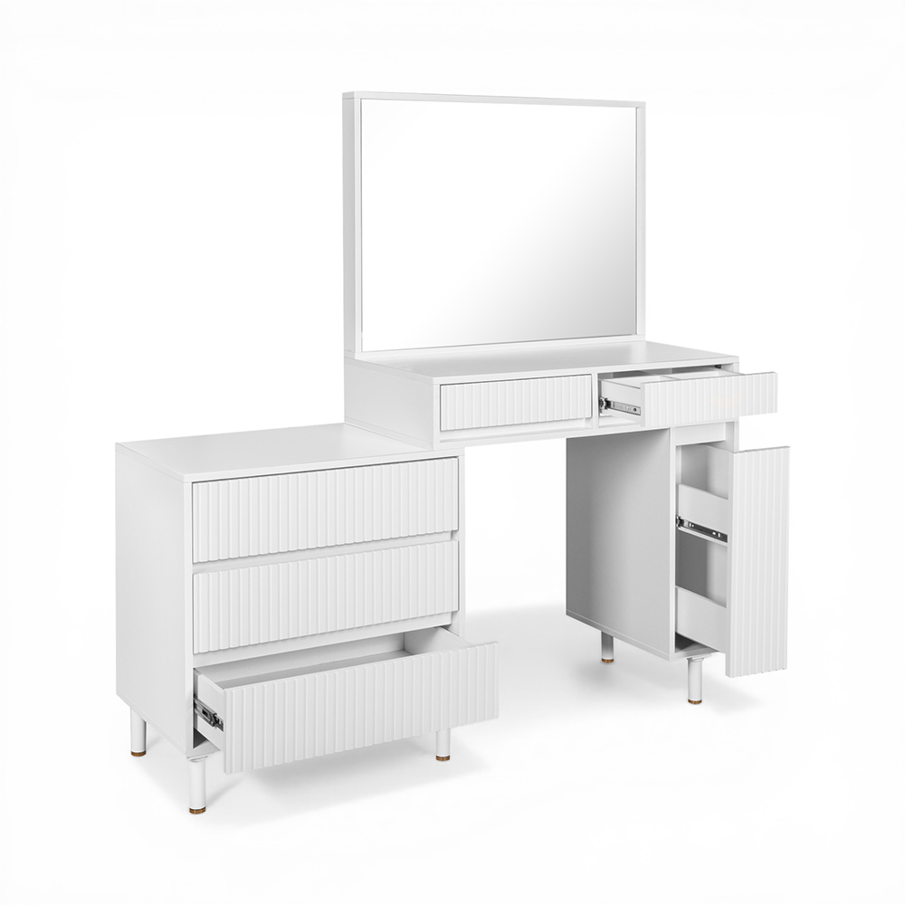 Aella Dressing Table with Mirror - Image 2
