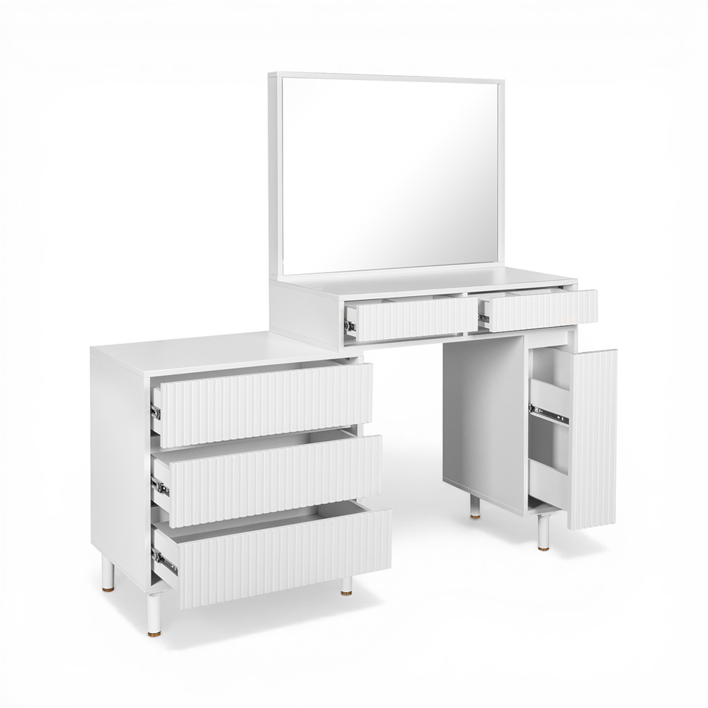 Aella Dressing Table with Mirror - Image 3