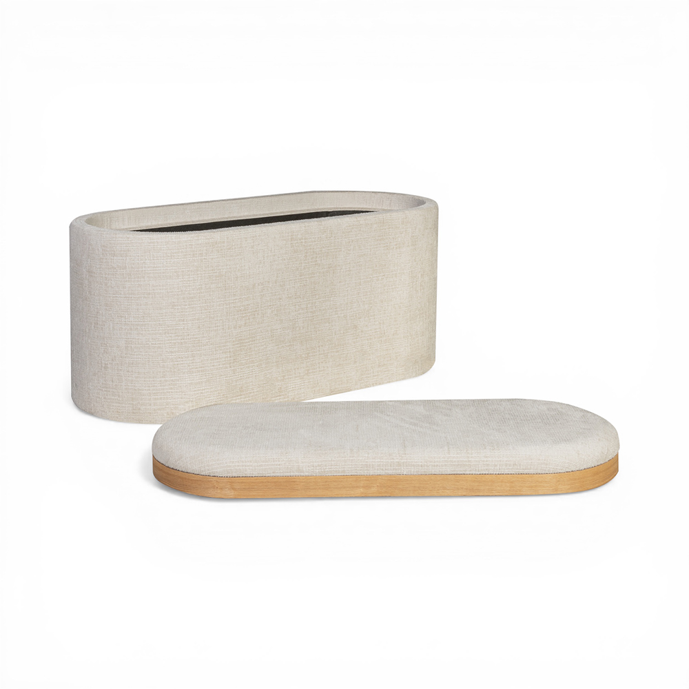 Ellery Storage Ottoman with Stools (3 Pcs) - Image 3