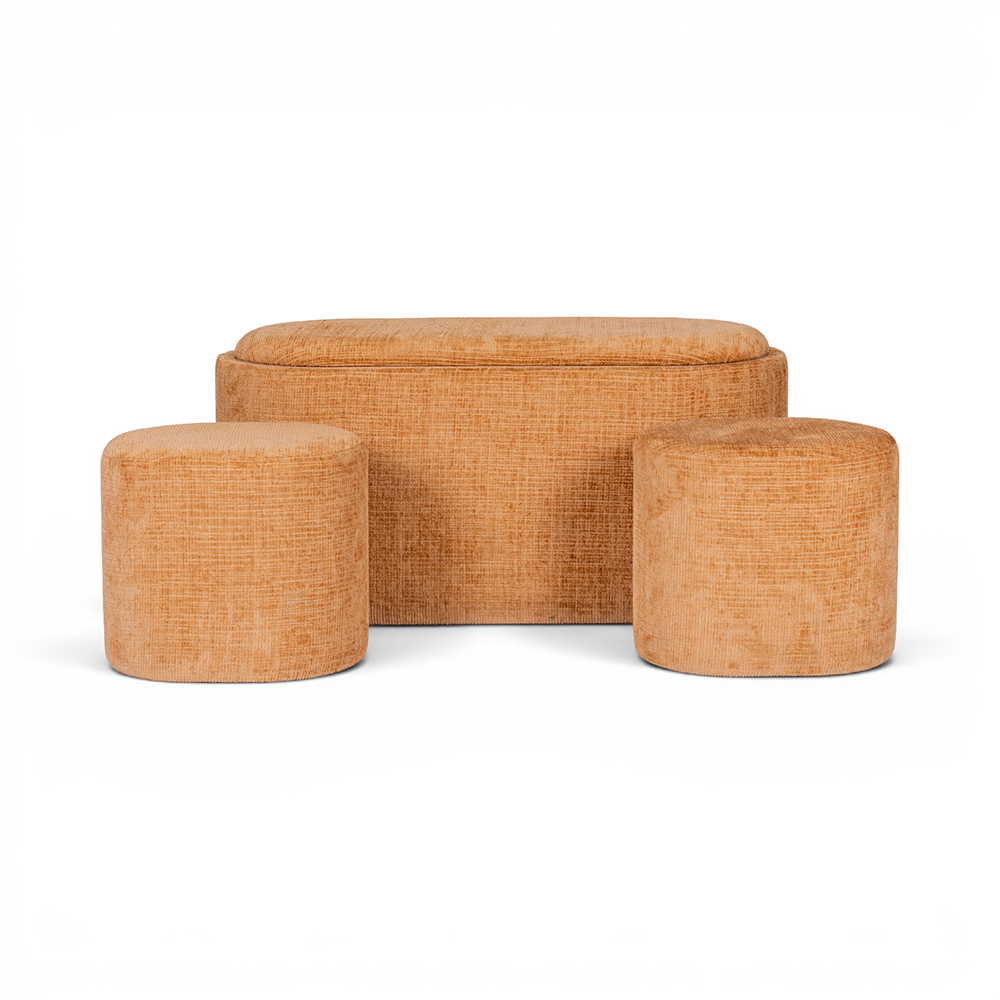 Ellery Storage Ottoman with Stools (3 Pcs) - Image 23