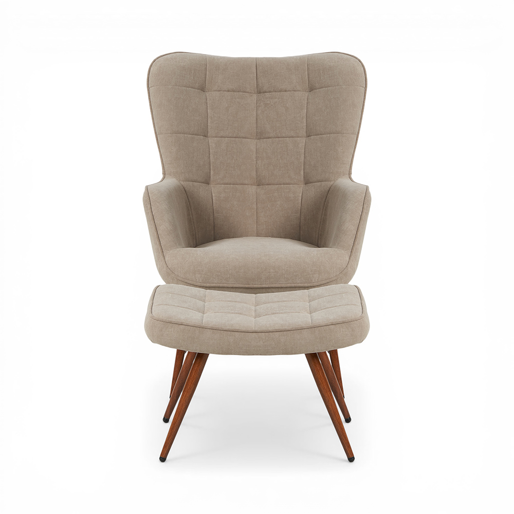 Ishaan Armchair with Ottoman - Image 2