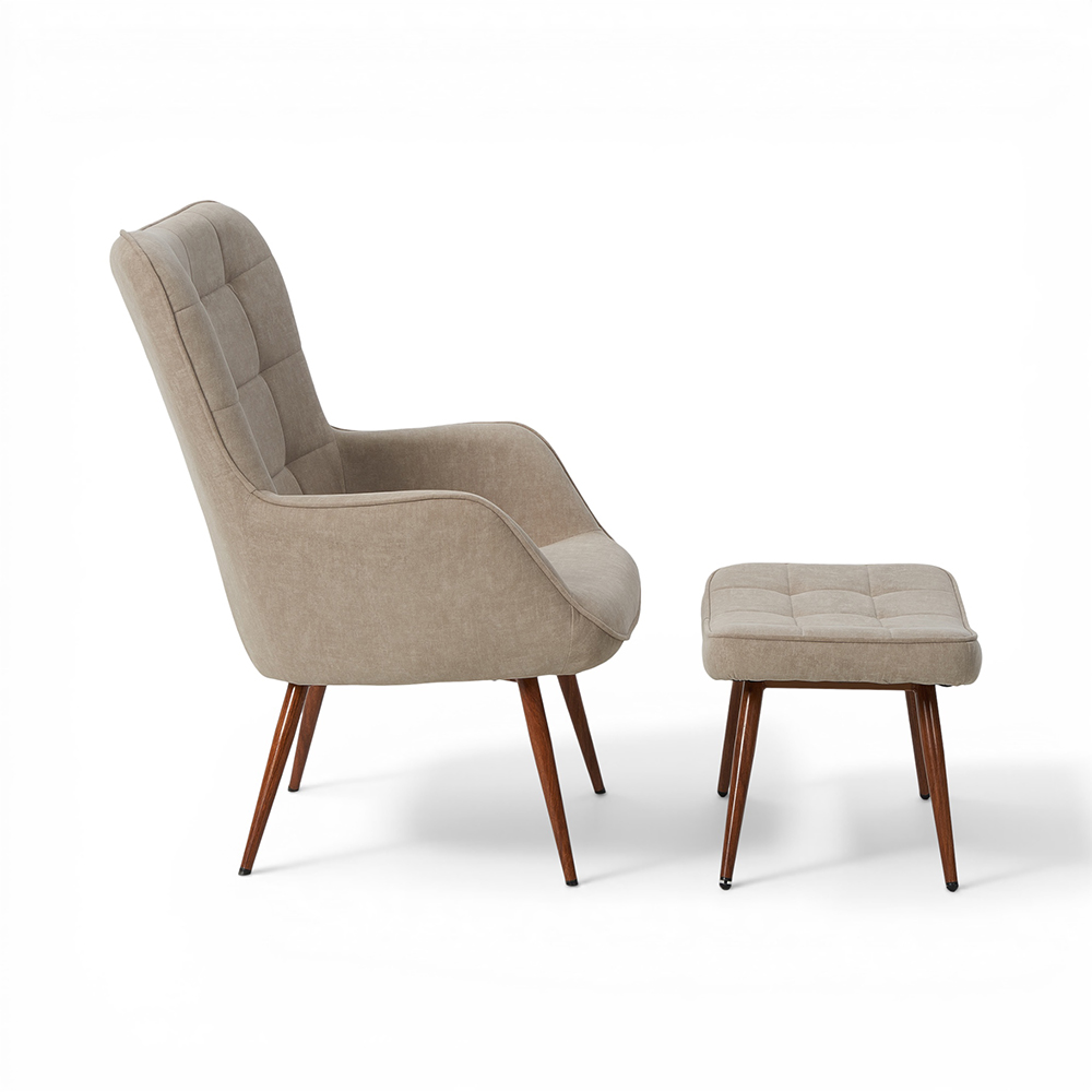 Ishaan Armchair with Ottoman - Image 3