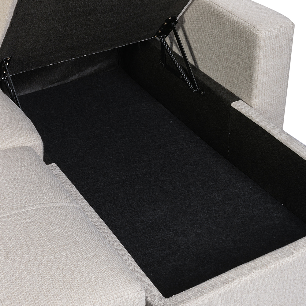 O'hara Reversible L Shape Sofa Bed with Storage - Image 12