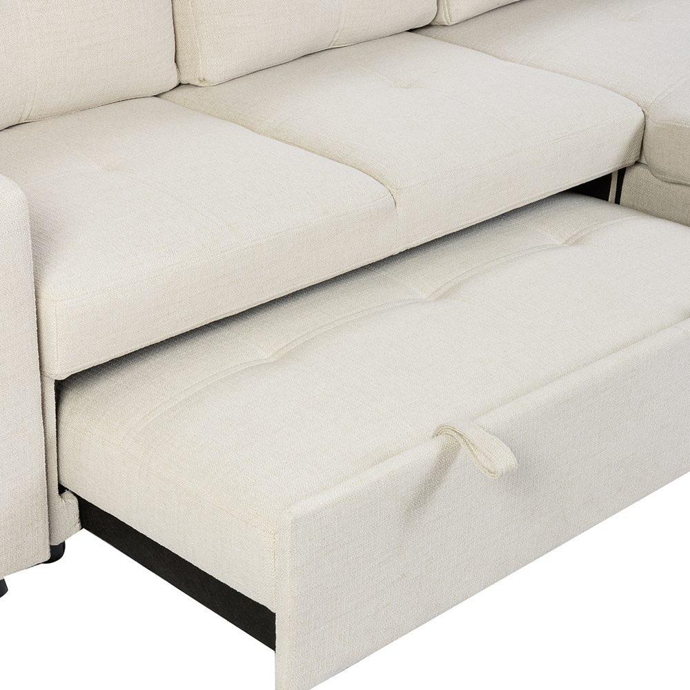 O'hara Reversible L Shape Sofa Bed with Storage - Image 13