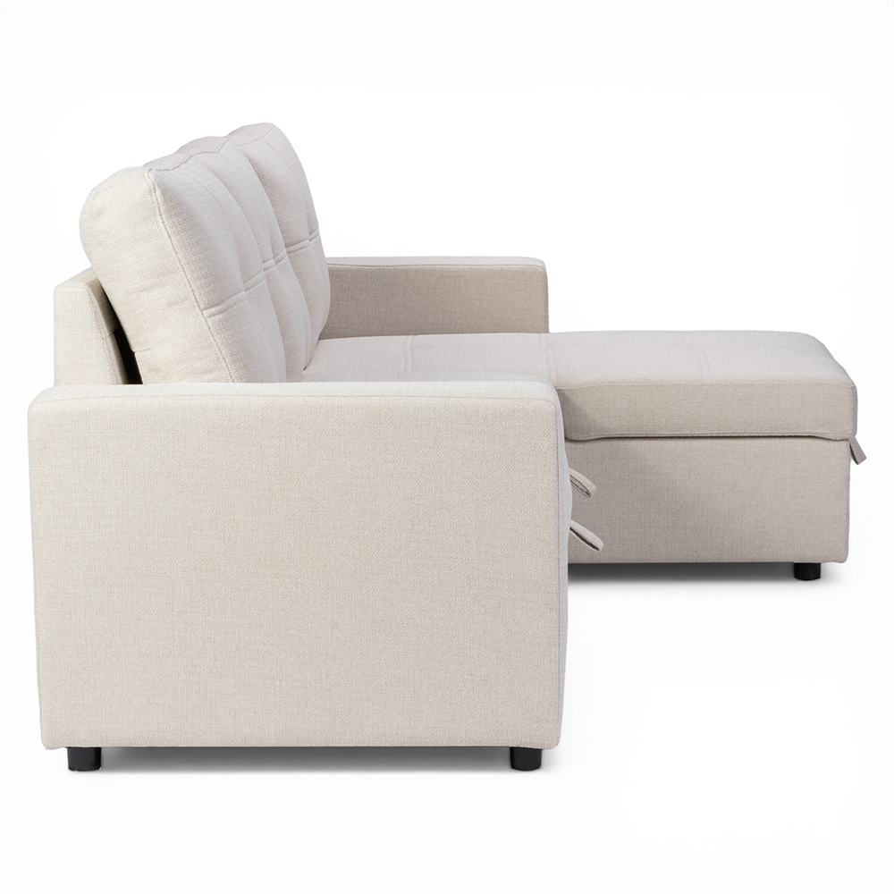 O'hara Reversible L Shape Sofa Bed with Storage - Image 5