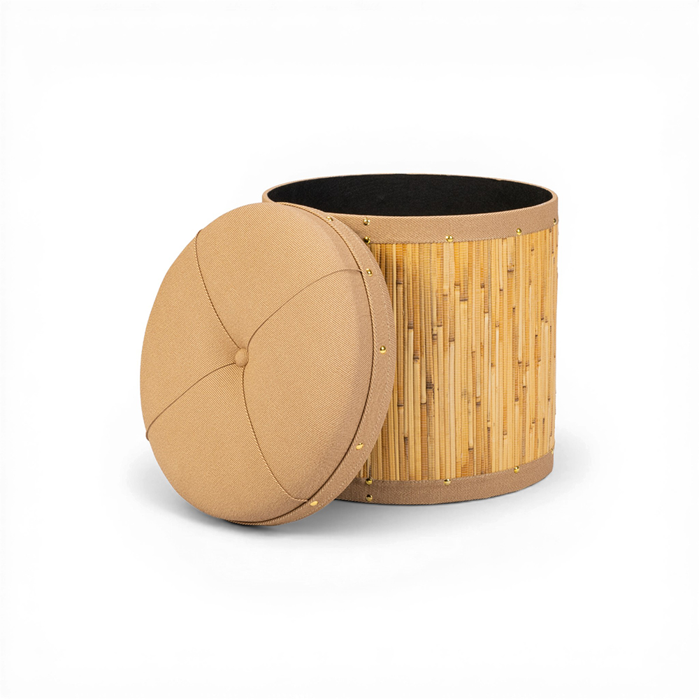 Halima Stool with Storage - Image 2