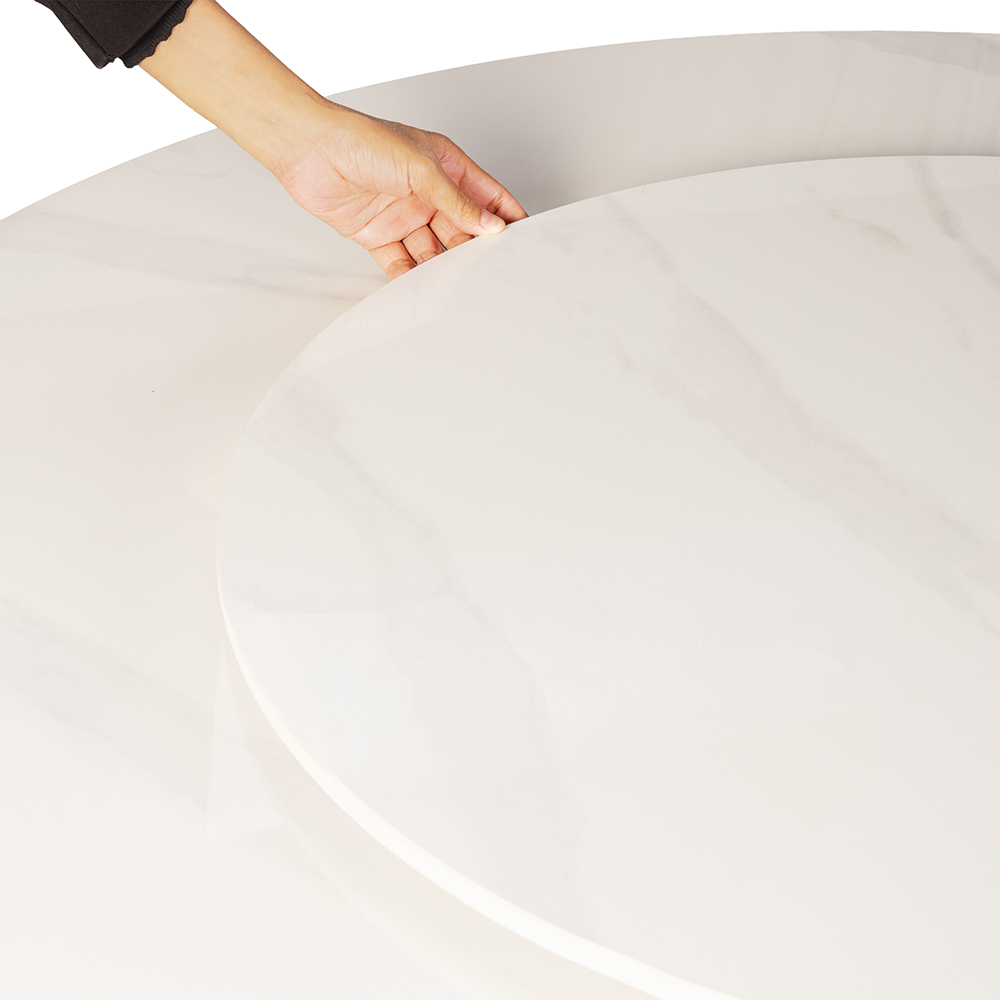 Zenith Round Dining Table with Lazy Susan - Image 3
