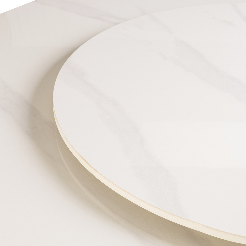 Zenith Round Dining Table with Lazy Susan - Image 4