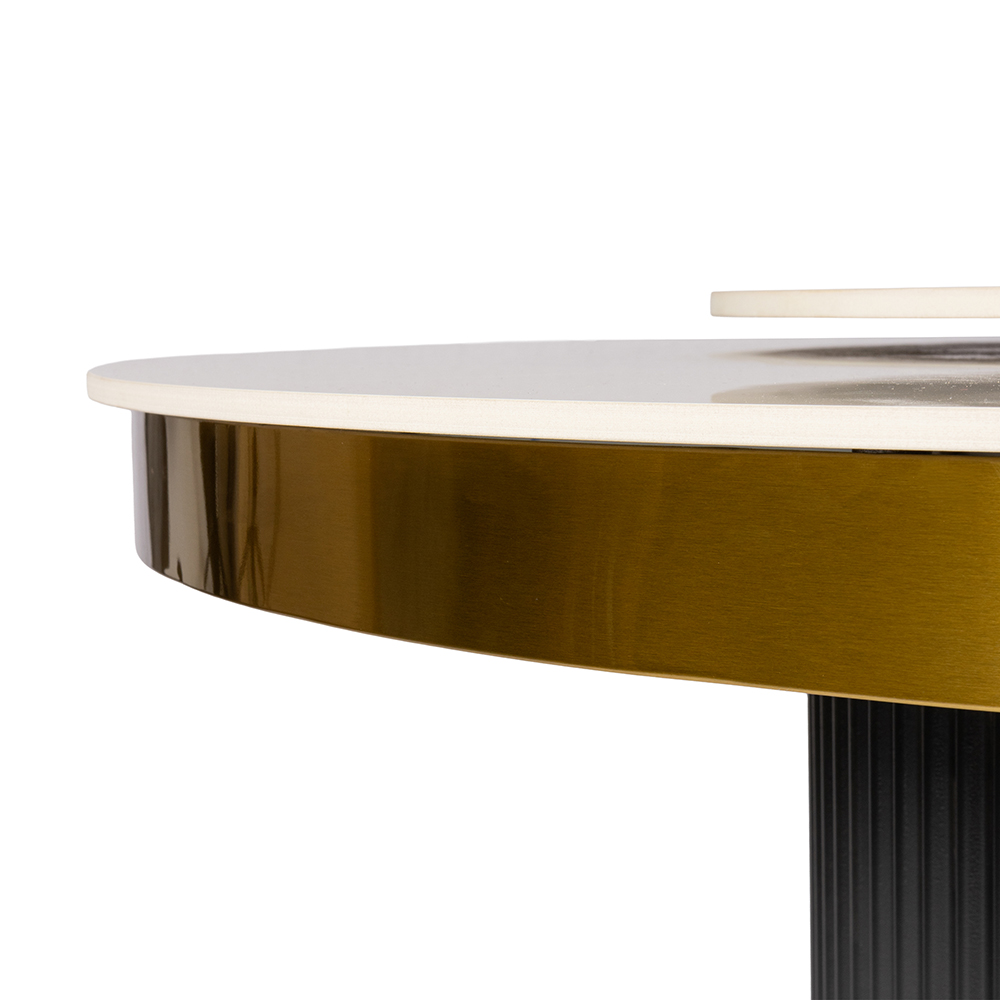 Zenith Round Dining Table with Lazy Susan - Image 5