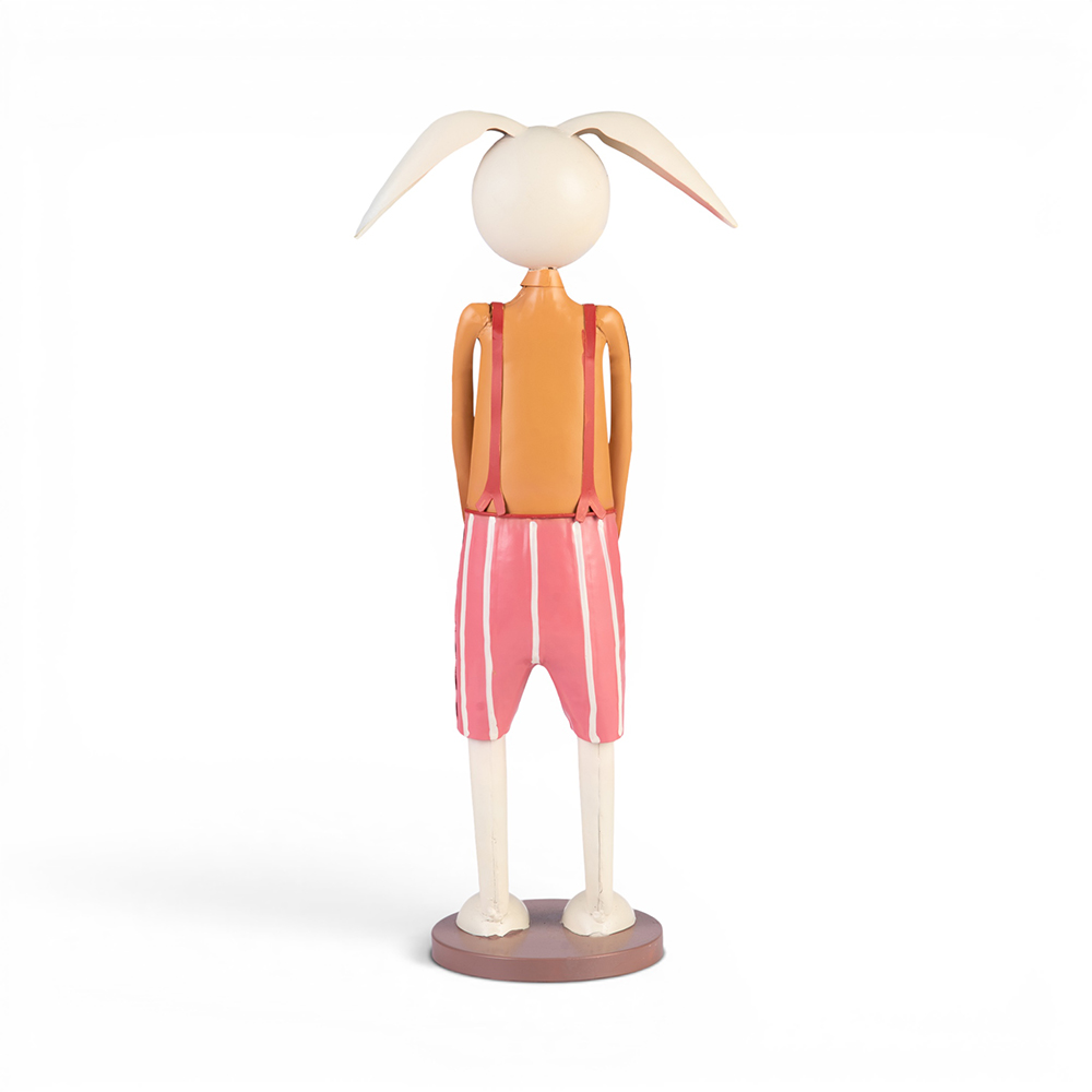 Metal Male Rabbit Ornament (H47cm) - Image 3
