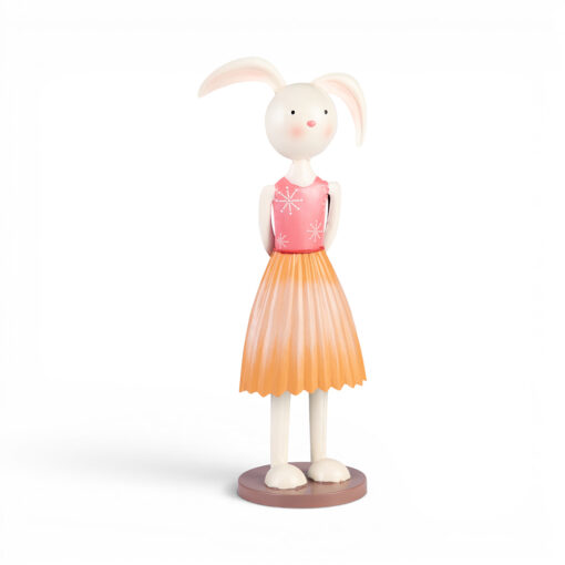 Metal Female Rabbit Ornament (H43.5cm)