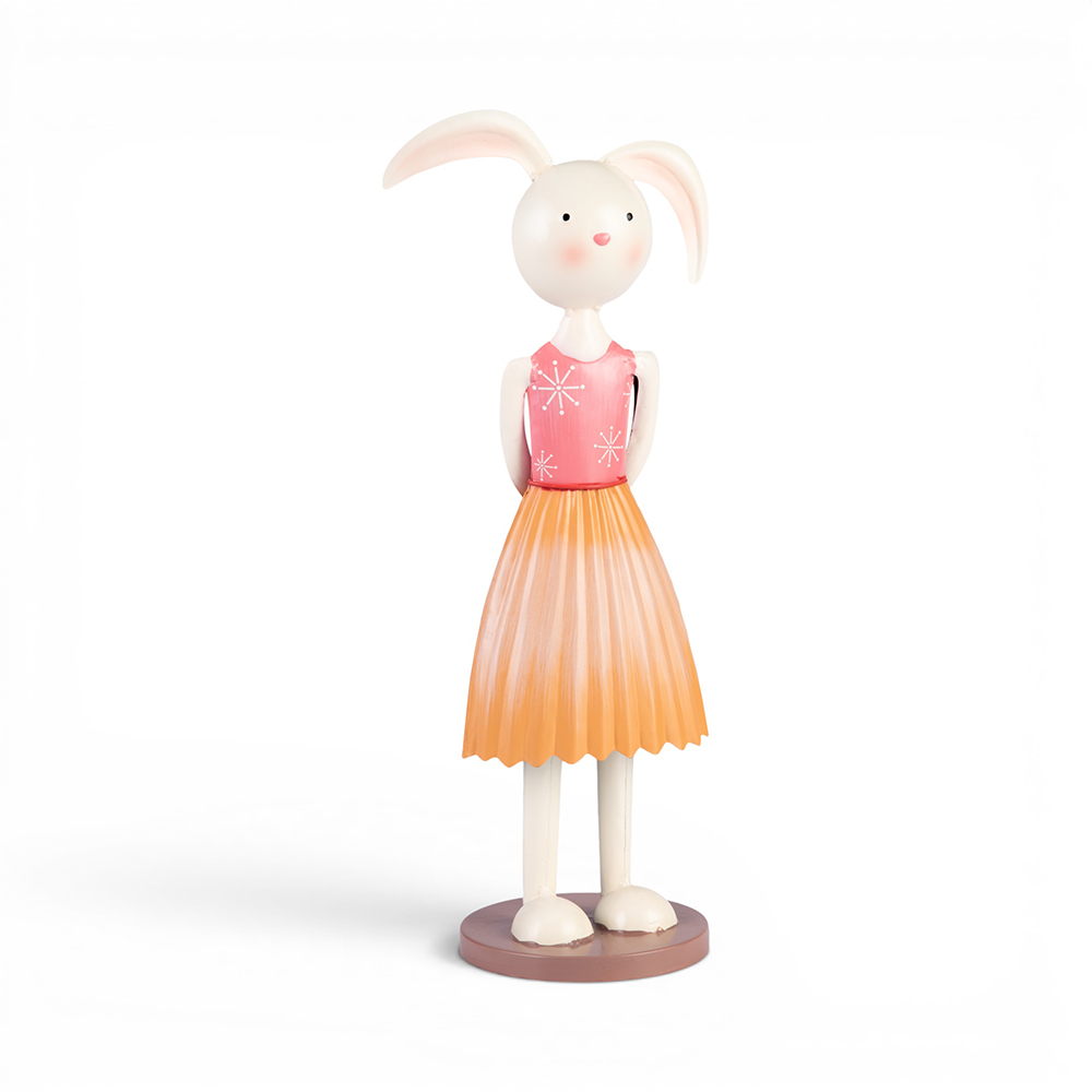 Metal Female Rabbit Ornament (H43.5cm)