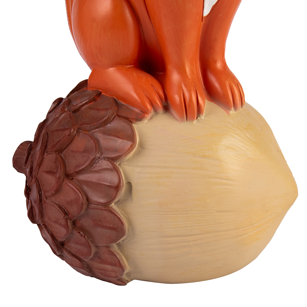 Fox Sitting on Acorn (H31.5cm) - Image 6