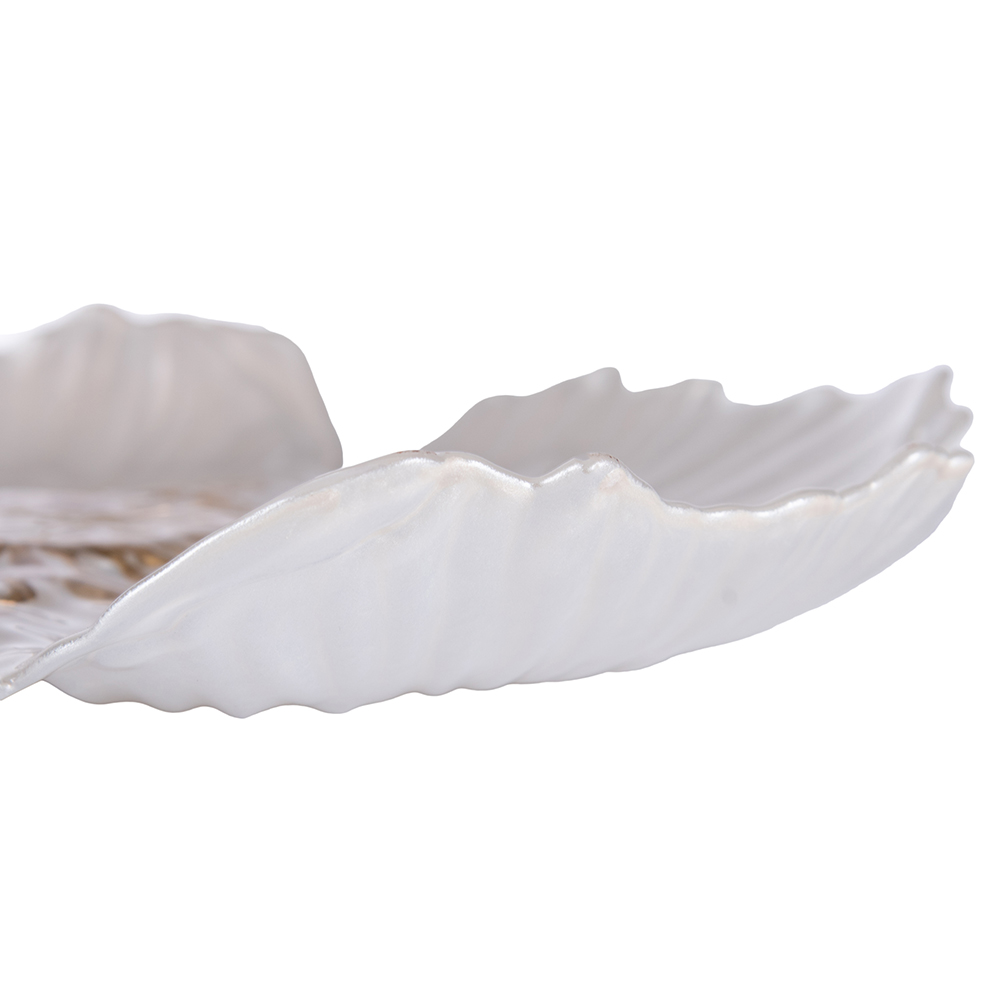 Glass Plate with Metalic Painted (Dia. 34cm) - Image 3