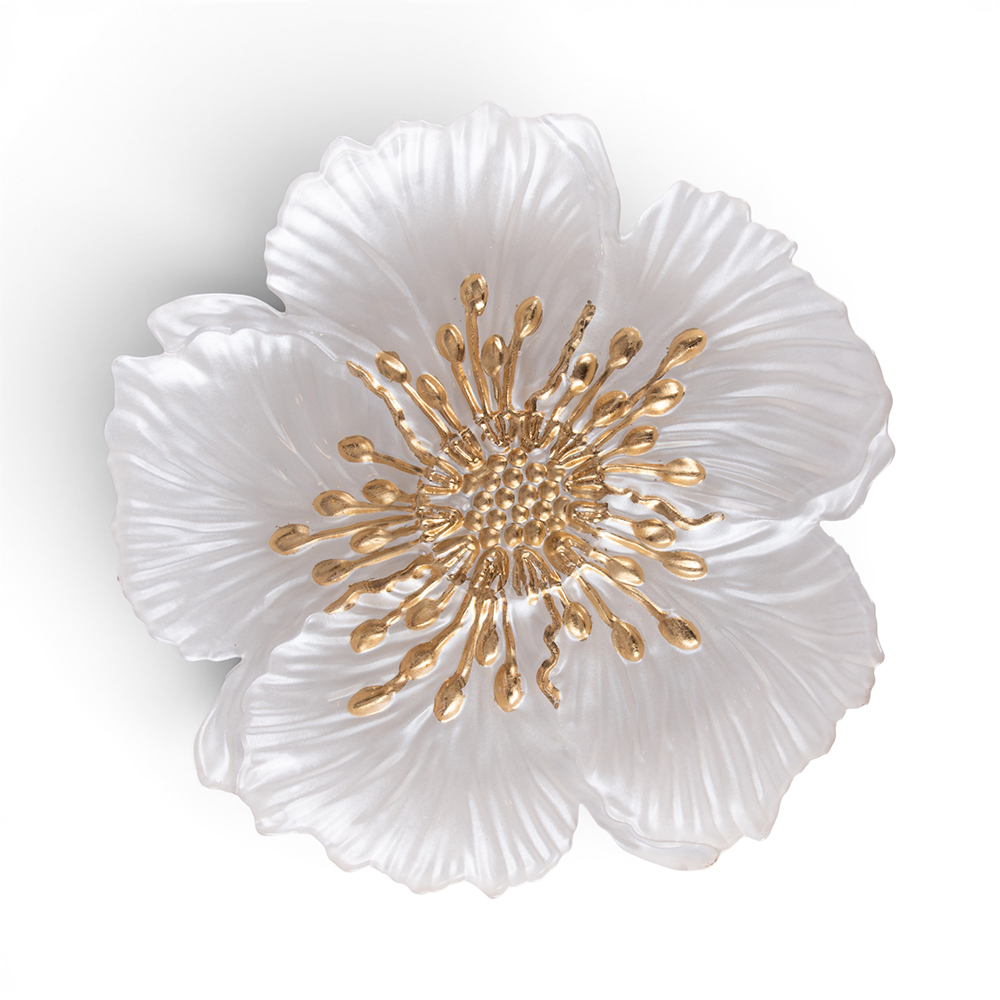 Glass Plate with Metalic Painted (Dia. 34cm) - Image 2