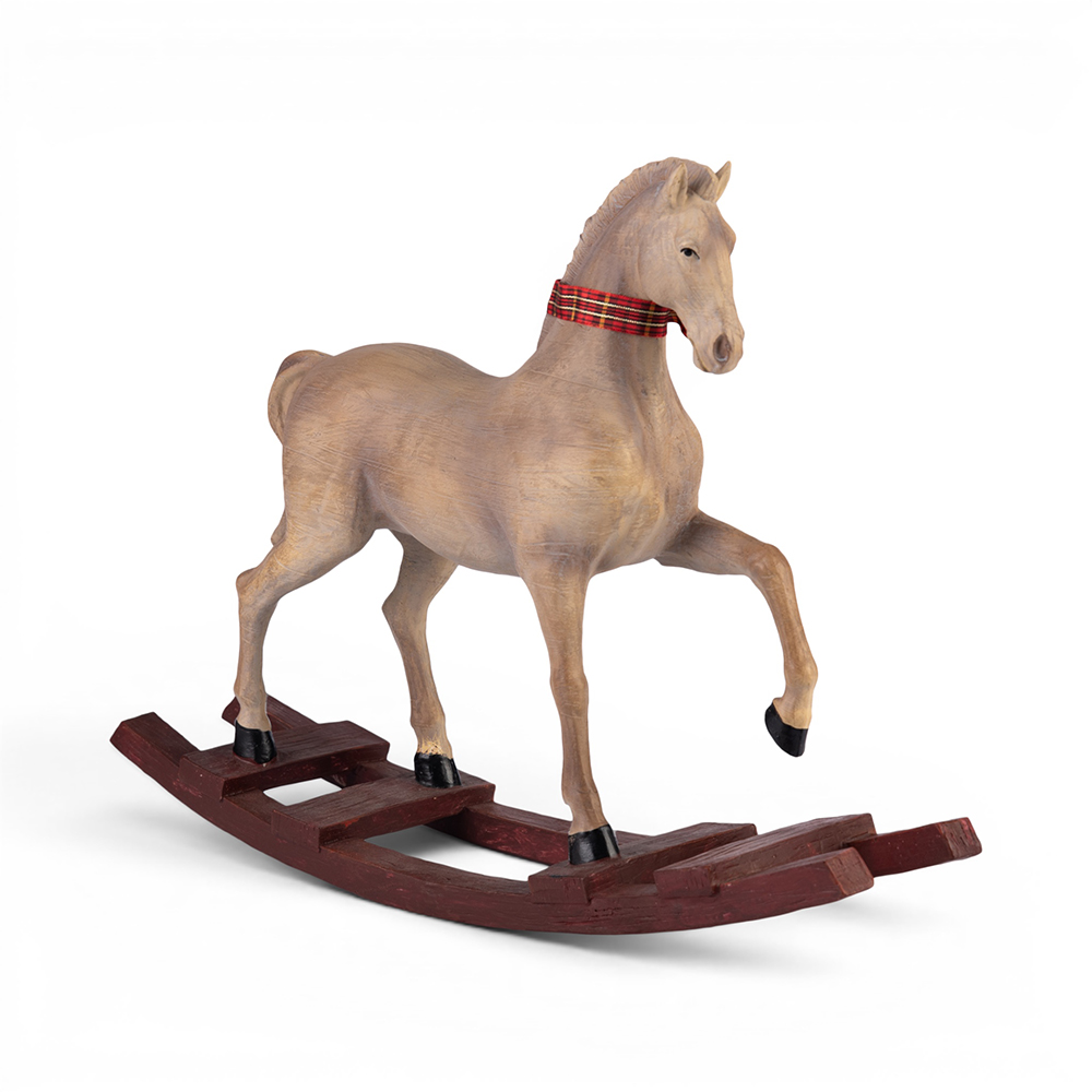 Rocking Horse with Bowknot (H35.5cm)