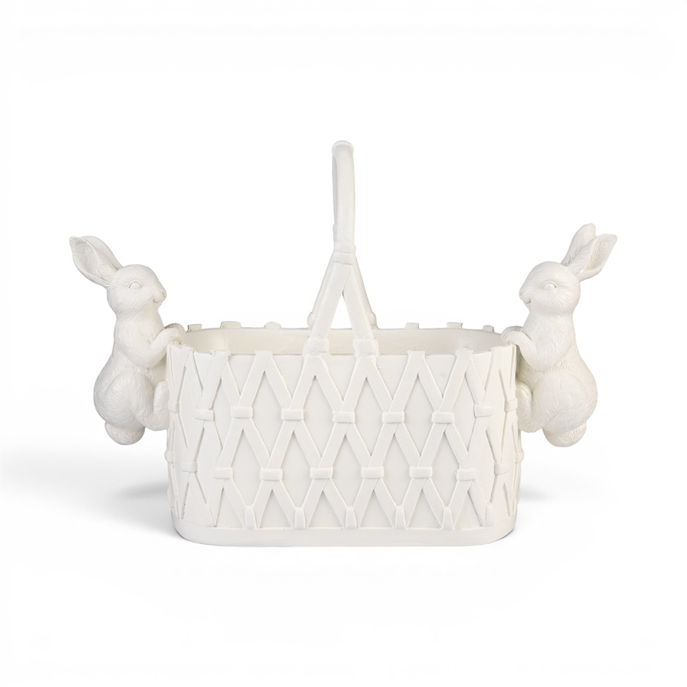 Bunnies Hanging on Basket (H30.6cm) - Image 2