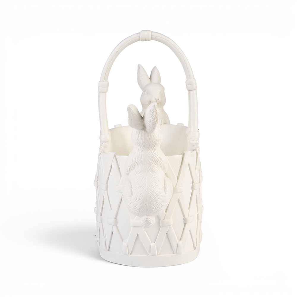 Bunnies Hanging on Basket (H30.6cm) - Image 3
