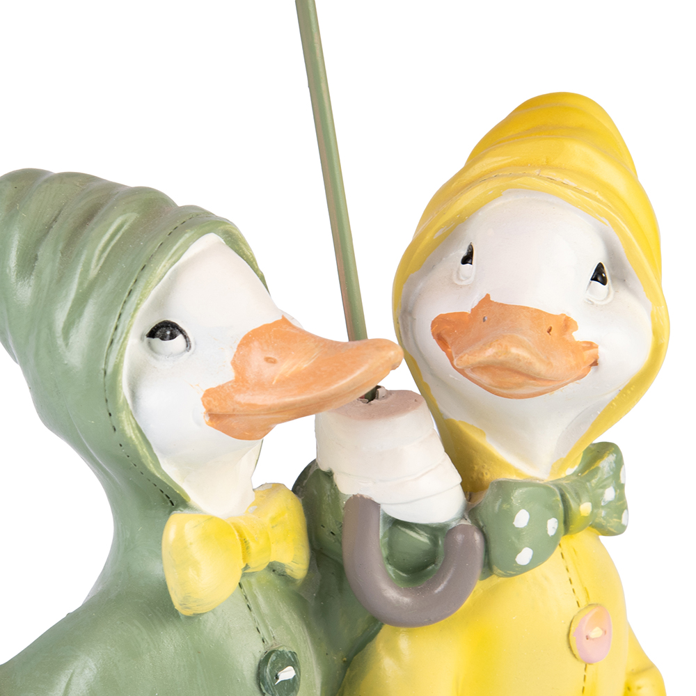Standing Ducklings with Umbrella (H25.4cm) - Image 5