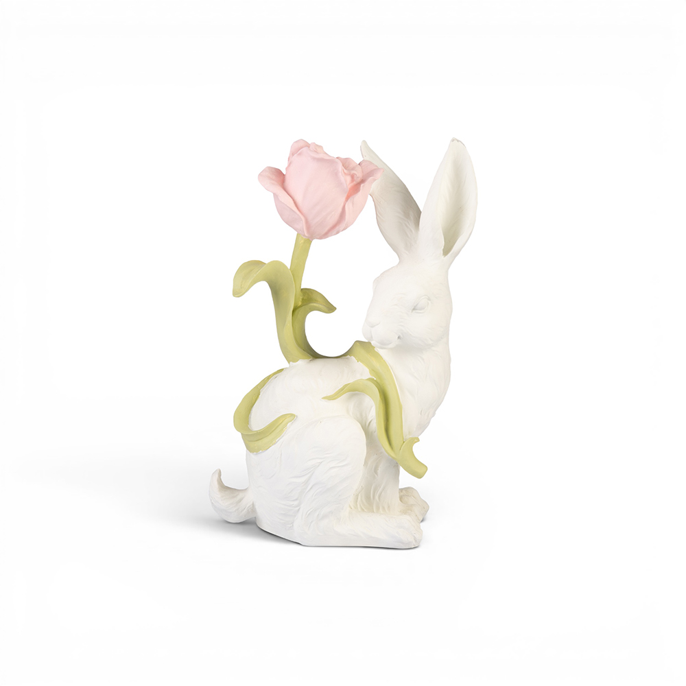 Hare with Tulip (H29.6cm)