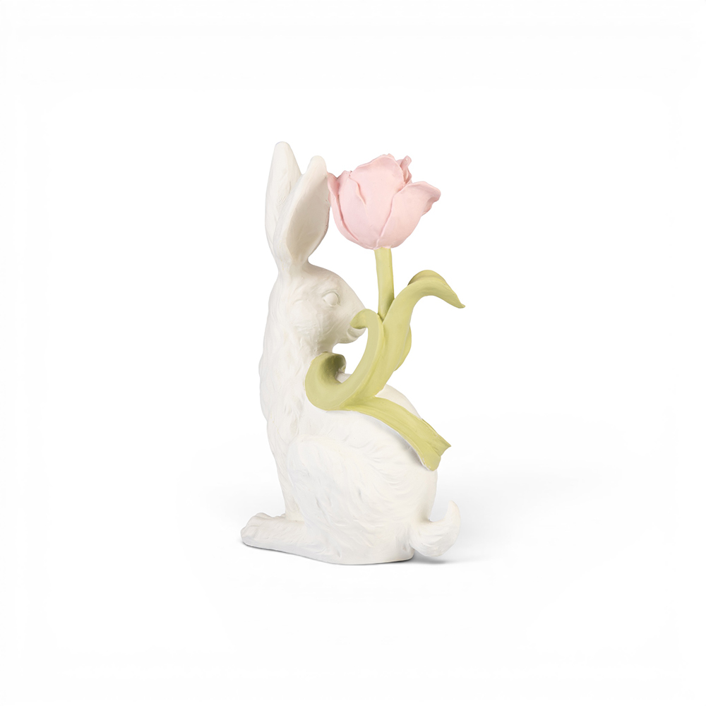 Hare with Tulip (H29.6cm) - Image 3