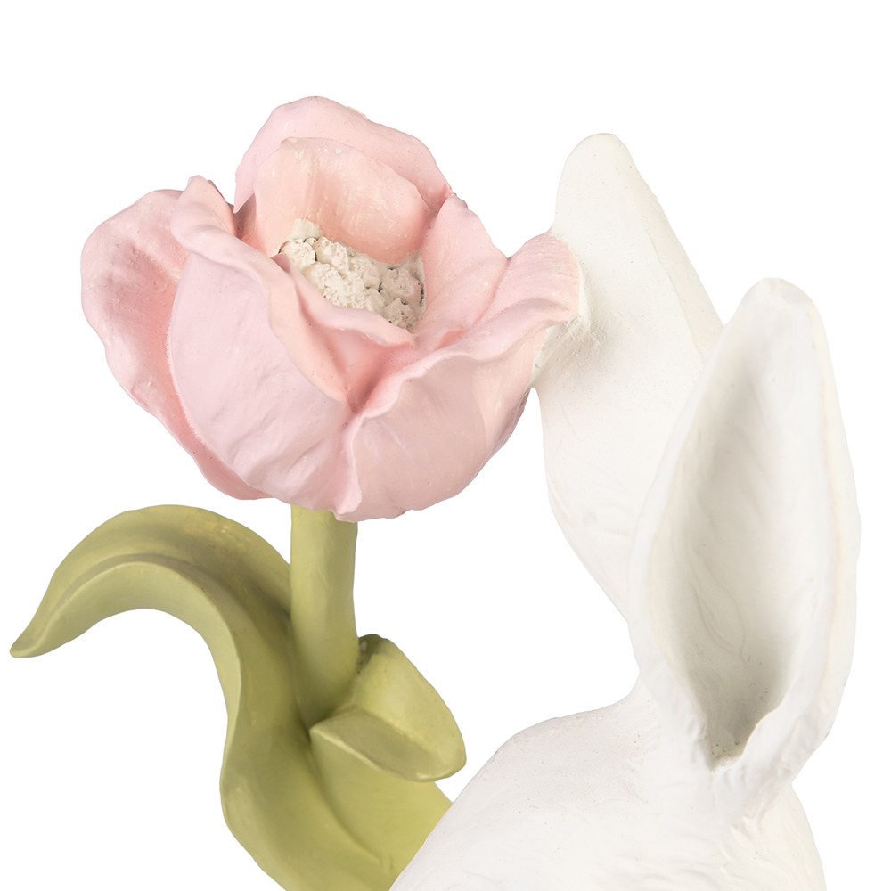 Hare with Tulip (H29.6cm) - Image 4