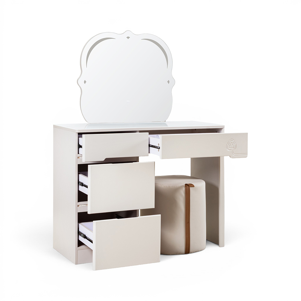 Divya Dressing Table with Mirror & Stool - Image 2