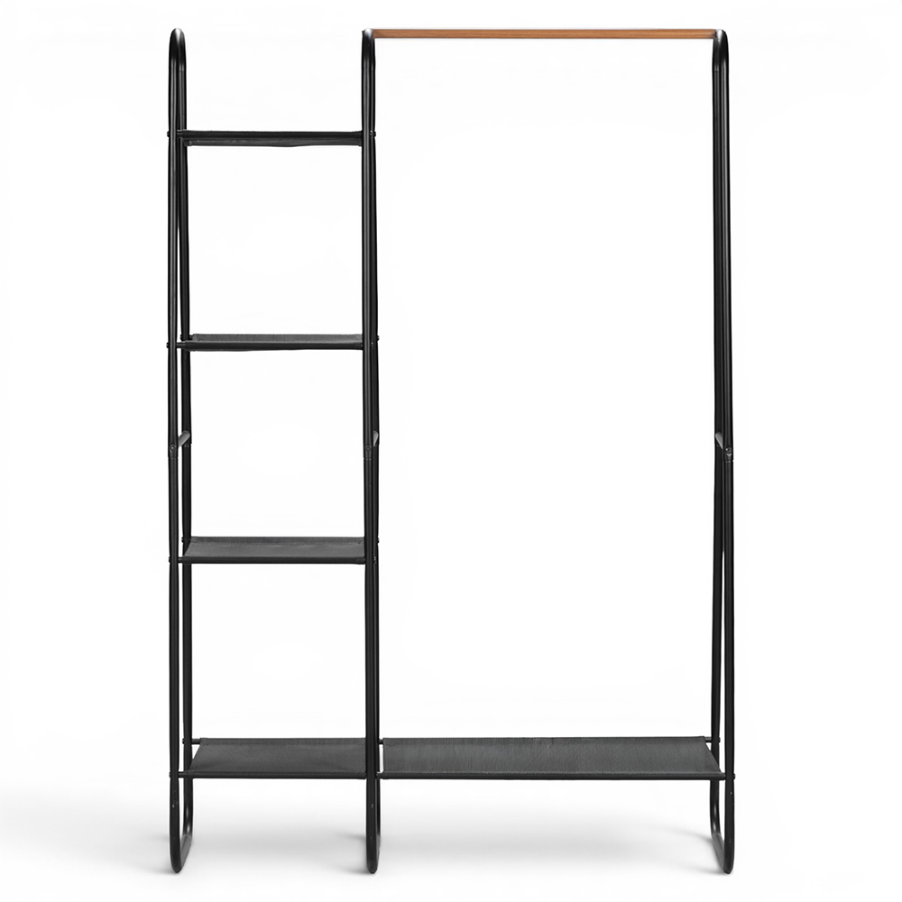 Clothes Rack Hanging Rail with 5 Shelves - Image 2