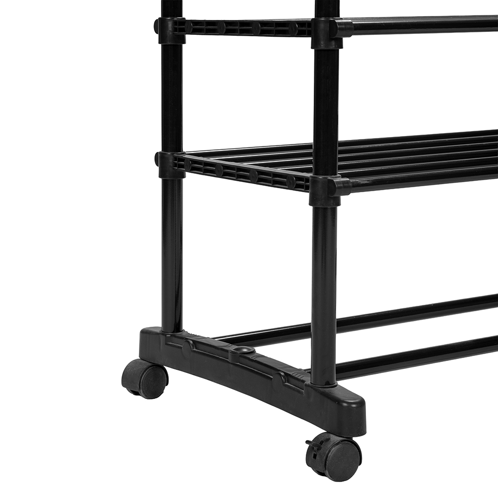 Double Garment Rack with Shelf - Image 7