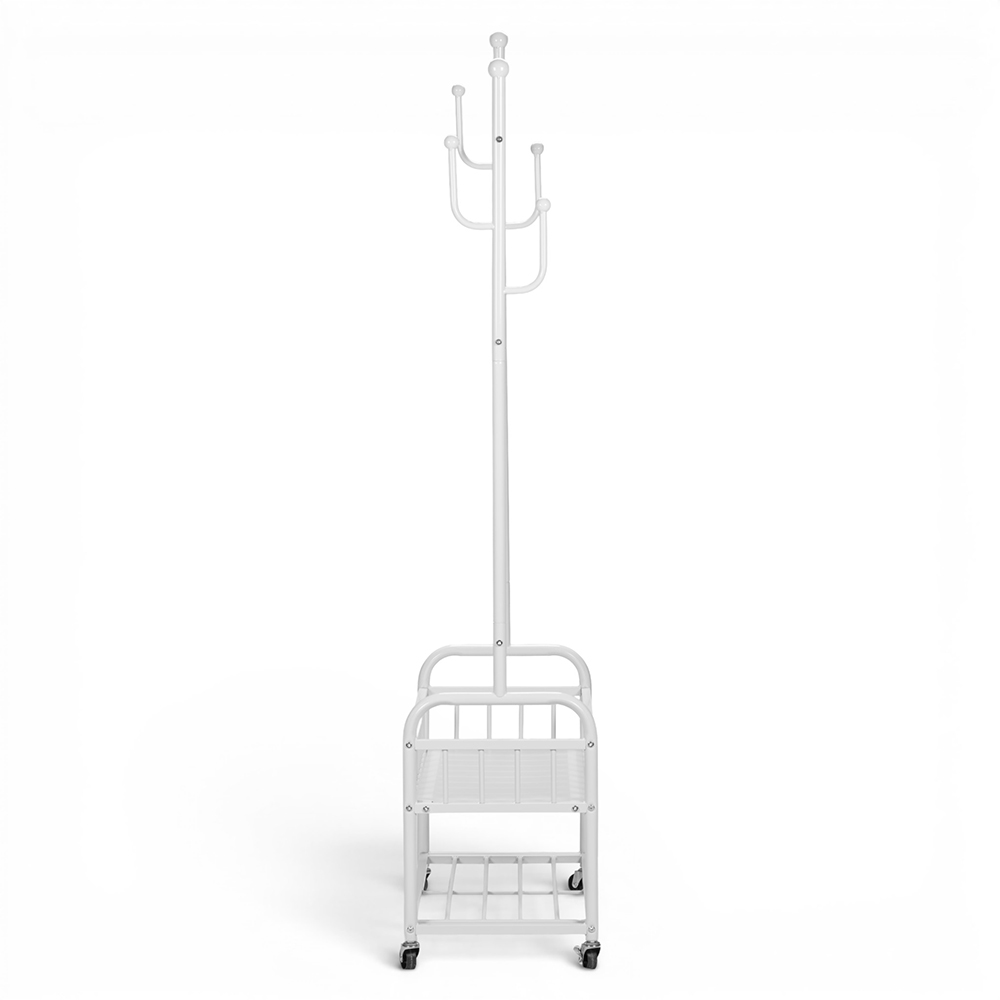 Clothes Rack with Storage Basket - Image 3