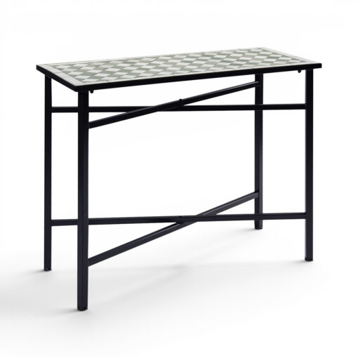 Rubiah Mosaic Console Table