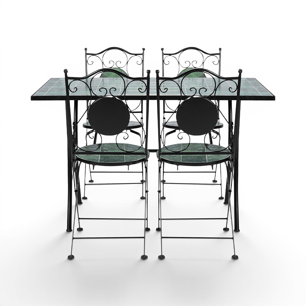 Zena Mosaic Dining Set (4 Seater) - Image 2