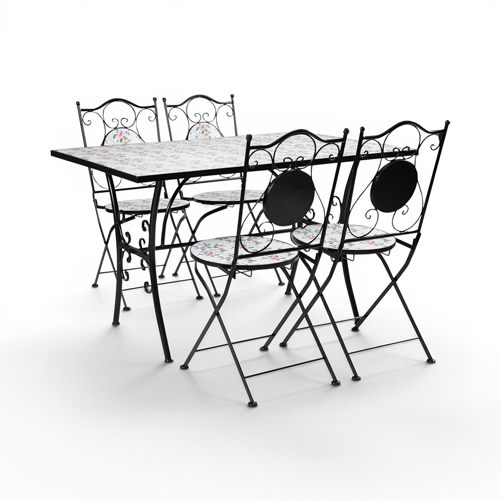 Retha Mosaic Dining Set (4 Seater)