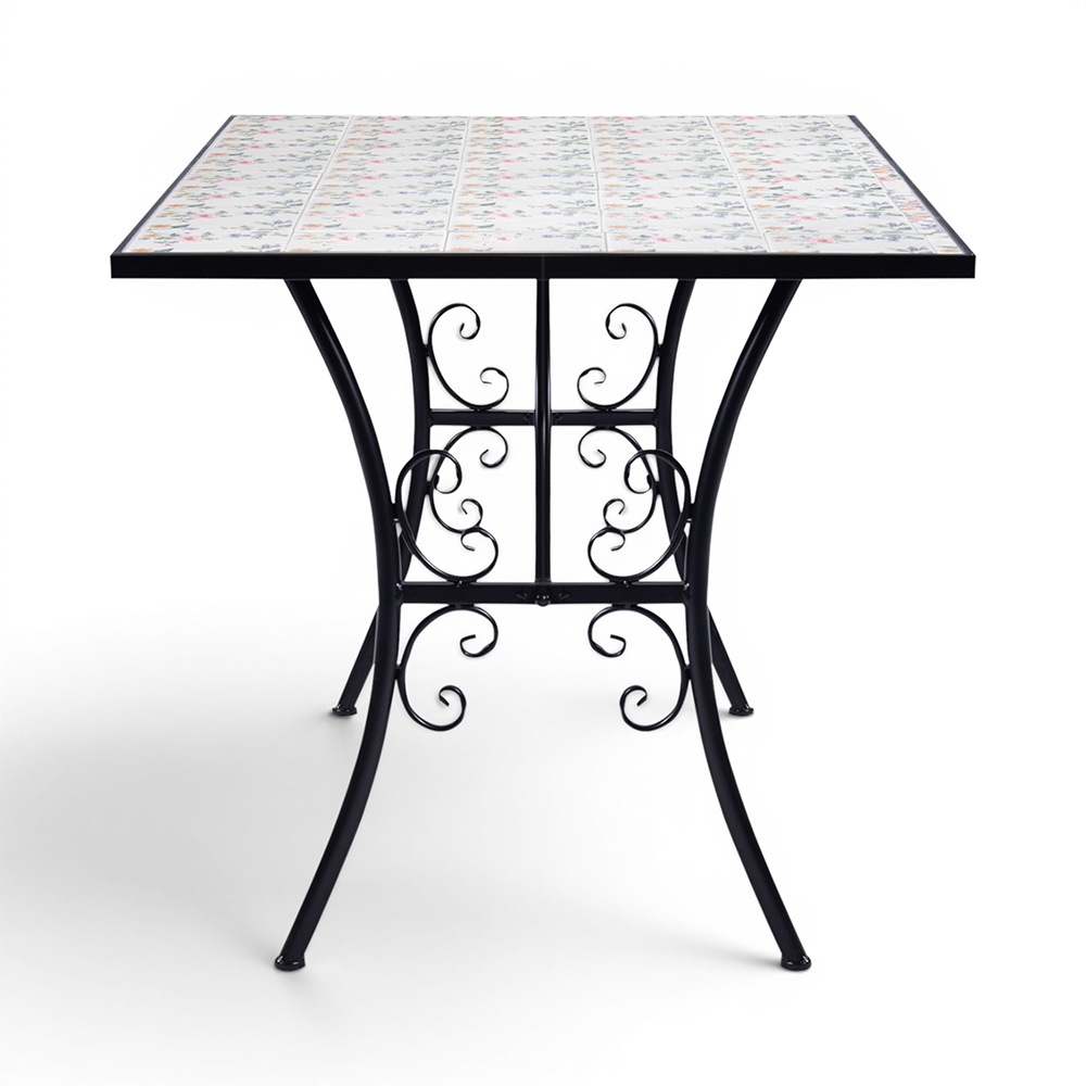 Retha Mosaic Dining Set (4 Seater) - Image 8