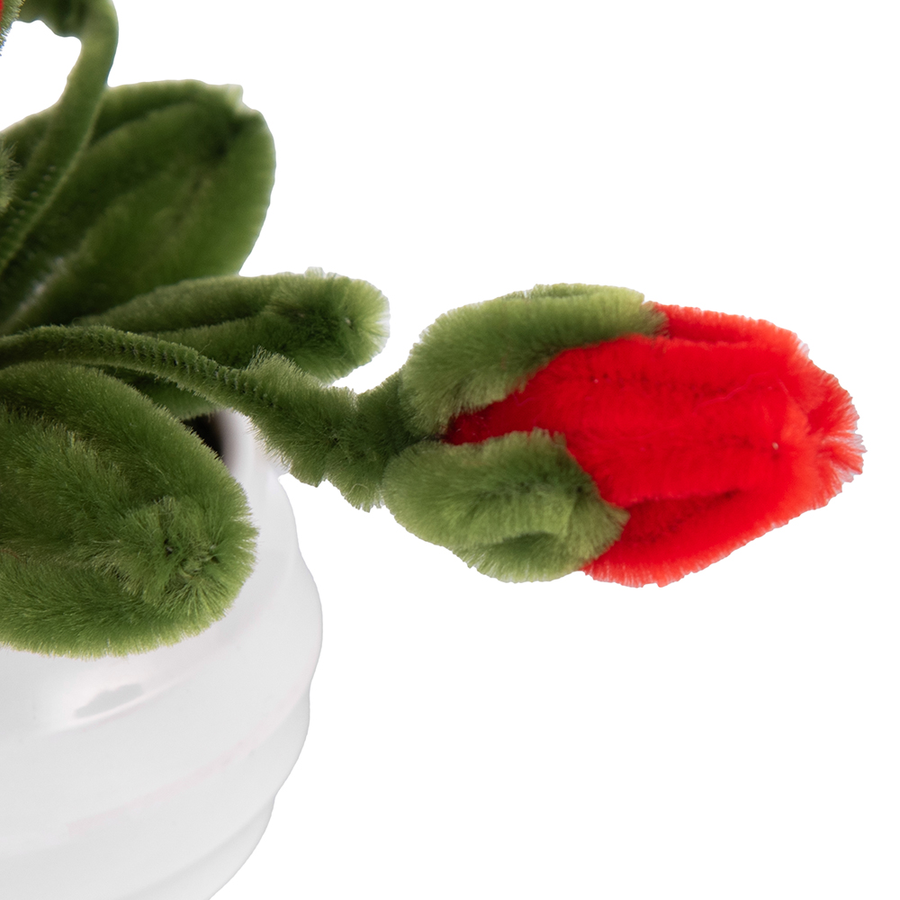 Potted Roses with Chenille Stem (H12cm) - Image 3