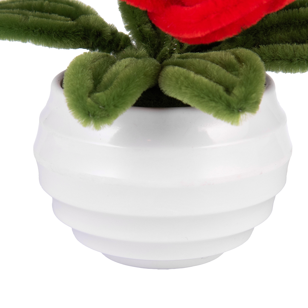 Potted Roses with Chenille Stem (H12cm) - Image 4