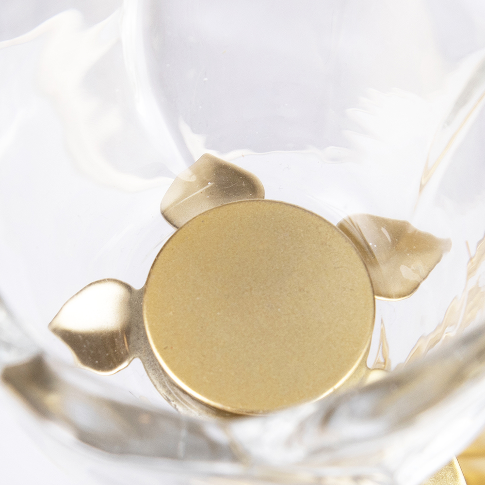 Glass Flower Candle Holder (H16.5cm) - Image 6