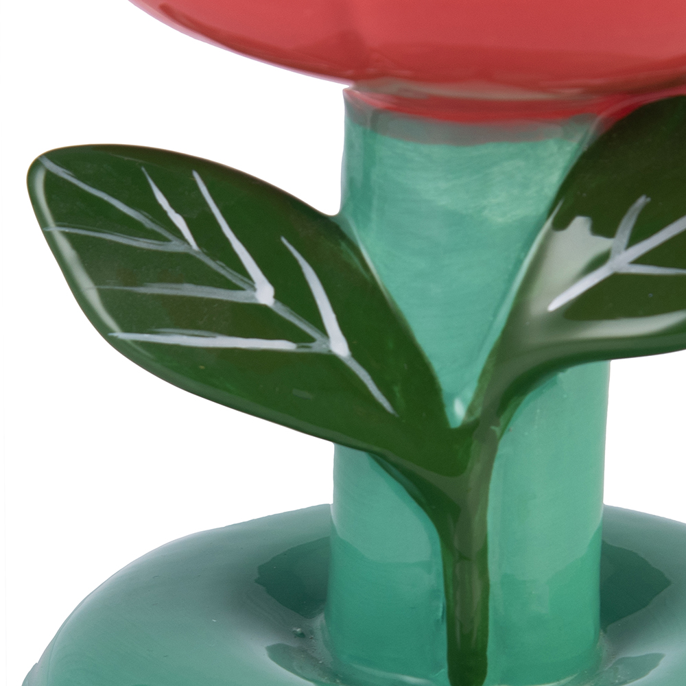 Ceramic Flower Candle Holder (H14cm) - Image 10