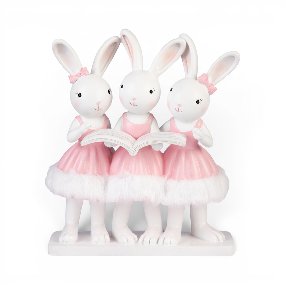 Resin Rabbit Reading (H27cm) - Image 2