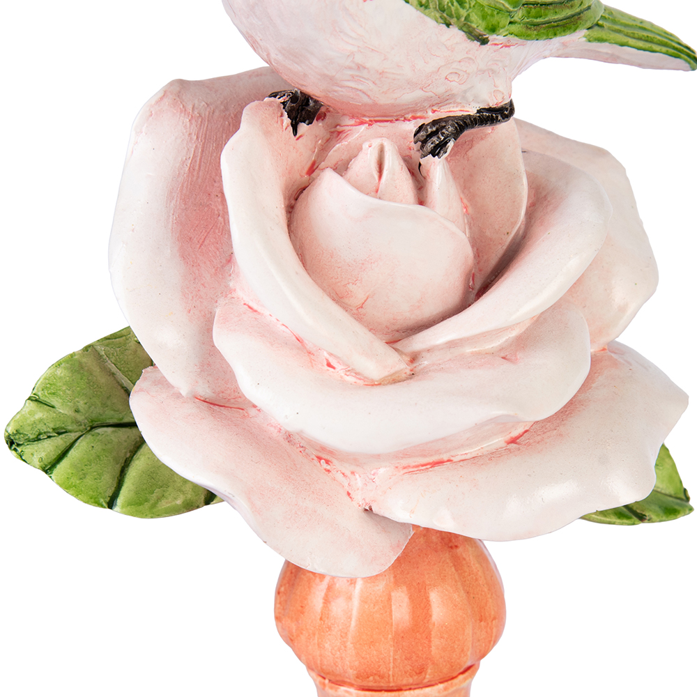 Resin Bird on Flower (H25.5cm) - Image 5